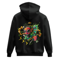 Oversized Hoodie "Artistic Skull"