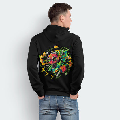 Oversized Hoodie "Artistic Skull"